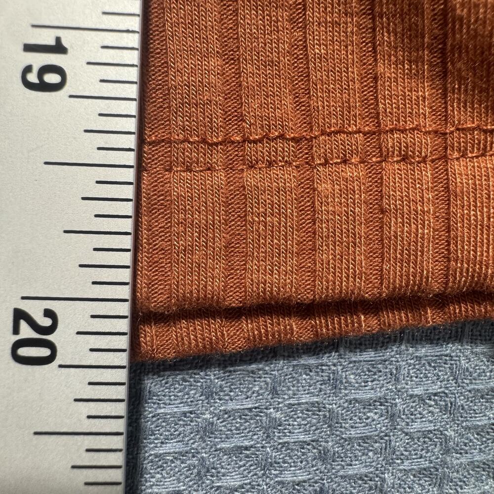 DEREK HEART Women orange Long Sleeve Tee Sz M Pre owned Excellent - Picture 2 of 7